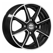 Carwel Kappa 101 Cernyj s polirovannoj licevoj poverhnost u 5.5x14 4x114.3 ET38 DIA67.1