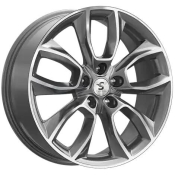 Premium Series KR001 X Trail T32 Grafitovyj s polirovannoj licevoj poverhnost u 7x18 5x114.3 ET45 DIA66.1
