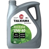 Масло моторное TAKAYAMA SAE 10W-40, API SL/CF 4л пластик