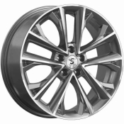 Premium Series KR012 Tiggo 8 Pro Grafitovyj s polirovannoj licevoj poverhnost u 7x18 5x108 ET47 DIA60.1